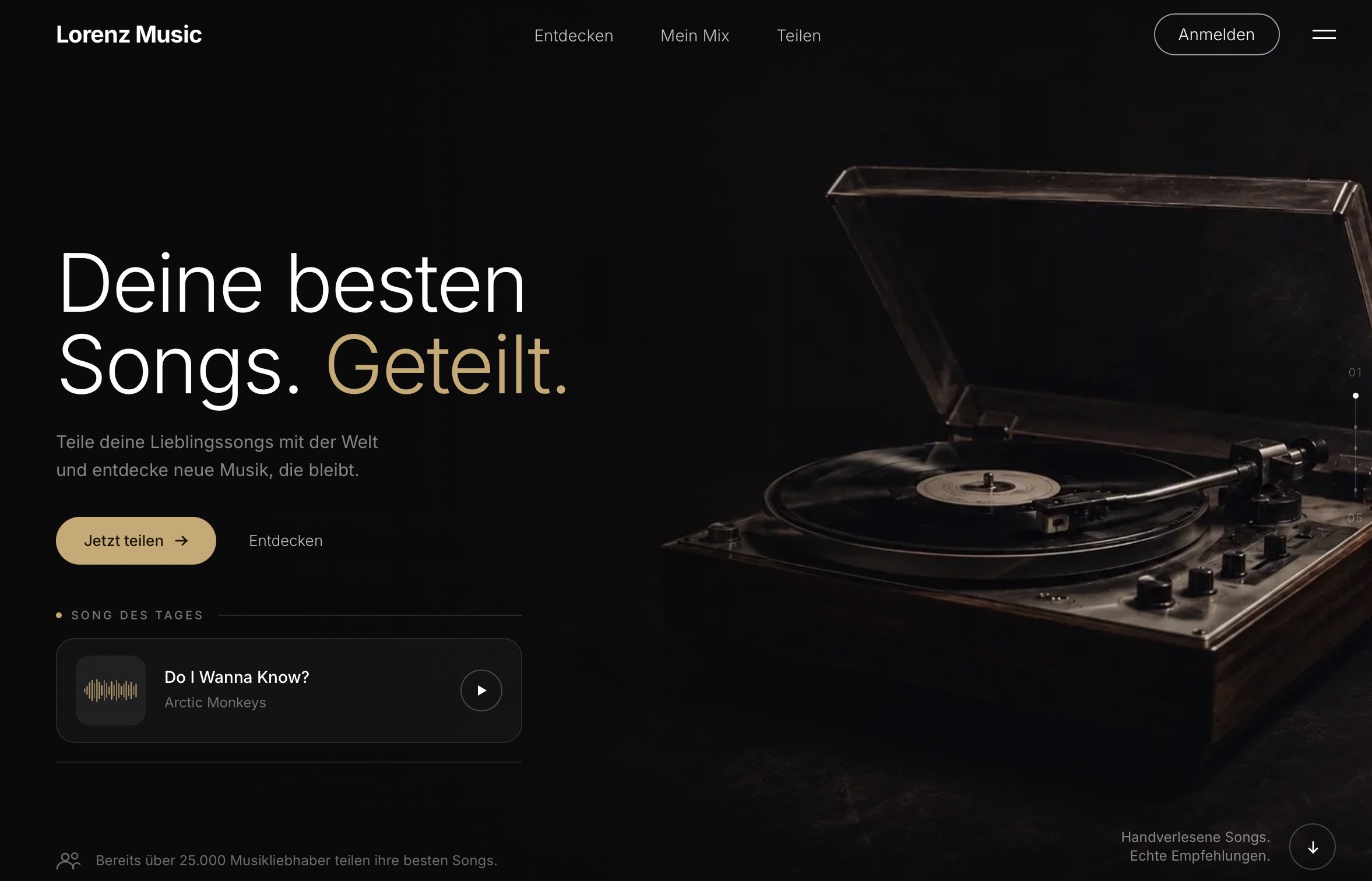 Lorenz Music Website Vorschau